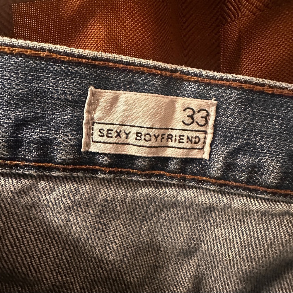 GAP Boyfriend Sexy Distressed Jeans size 33 - Picture 4 of 7